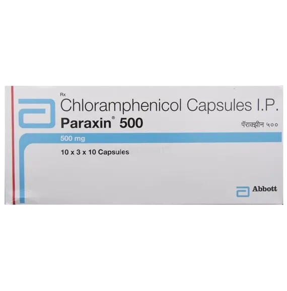 paraxin 500mg capsule 10's